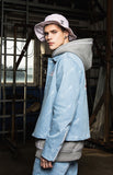 ベドインベド(BADINBAD) Tabs Logo Washing jacket_Blue