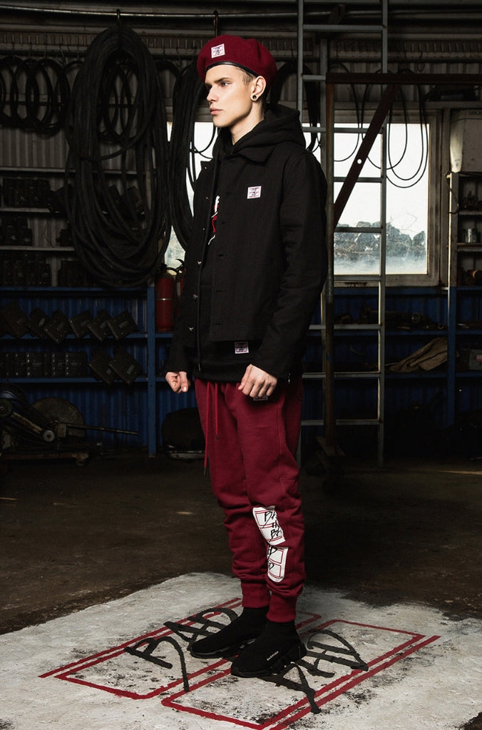 ベドインベド(BADINBAD) Tabs Logo Washing jacket_Black