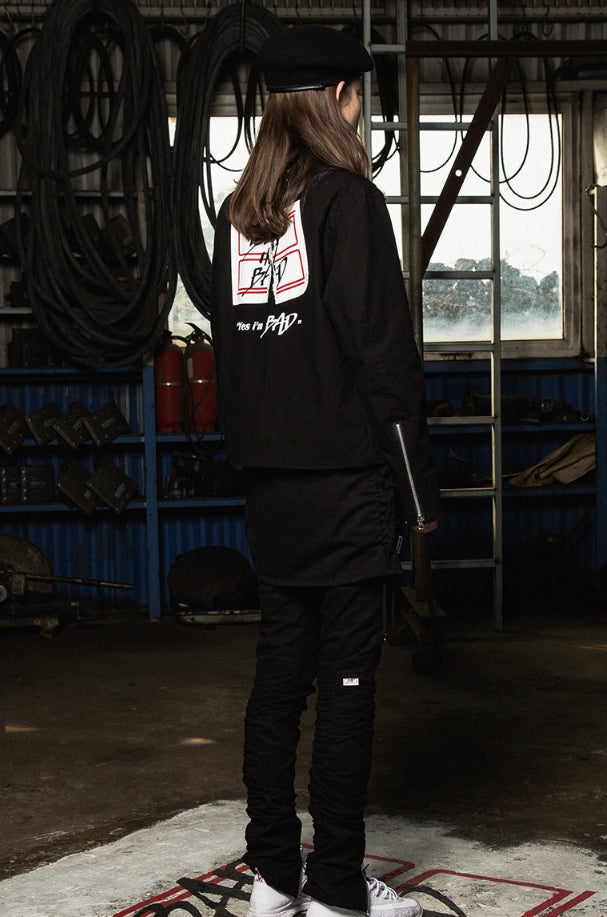 ベドインベド(BADINBAD) Tabs Logo Washing jacket_Black