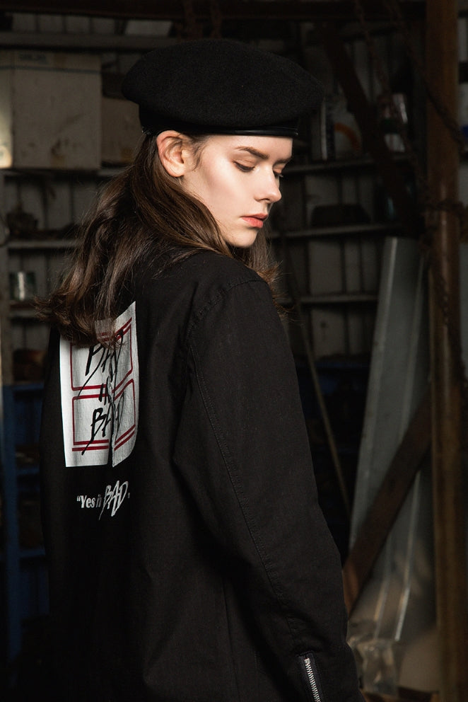 ベドインベド(BADINBAD) Tabs Logo Washing jacket_Black