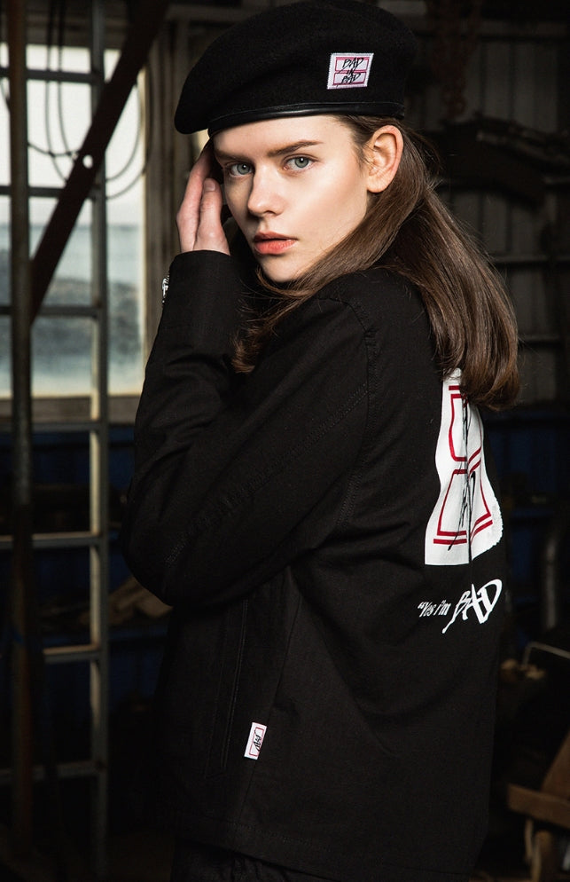 ベドインベド(BADINBAD) Tabs Logo Washing jacket_Black