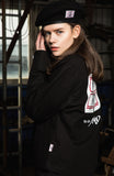 ベドインベド(BADINBAD) Tabs Logo Washing jacket_Black