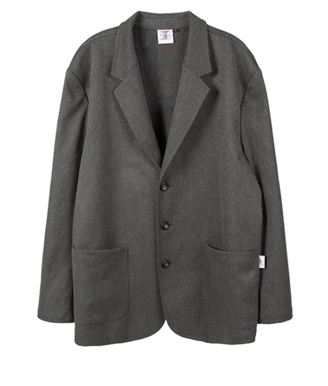 ベドインベド(BADINBAD) 3 BUTTON SINGLE JACKET_CHARCOAL
