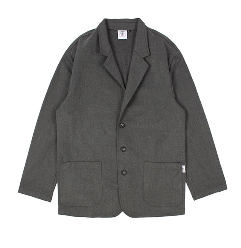 ベドインベド(BADINBAD) 3 BUTTON SINGLE JACKET_CHARCOAL
