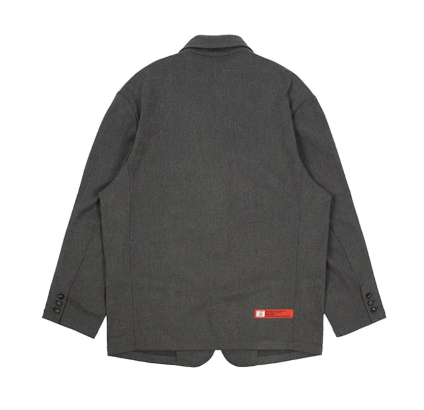 ベドインベド(BADINBAD) 3 BUTTON SINGLE JACKET_CHARCOAL