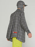 ベドインベド(BADINBAD) 3 BUTTON CHECK JACKET_GREY