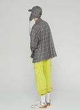 ベドインベド(BADINBAD) 3 BUTTON CHECK JACKET_GREY