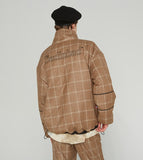 ベドインベド(BADINBAD) REVERSIBLE CHECK JACKET_BLACK