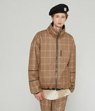 ベドインベド(BADINBAD) REVERSIBLE CHECK JACKET_BLACK