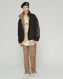 ベドインベド(BADINBAD) REVERSIBLE CHECK JACKET_BLACK
