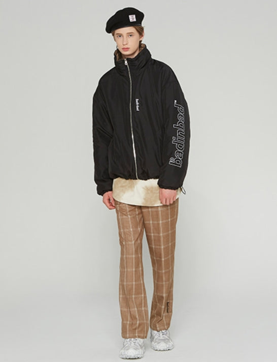 ベドインベド(BADINBAD) REVERSIBLE CHECK JACKET_BLACK