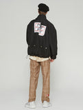 ベドインベド(BADINBAD) REVERSIBLE CHECK JACKET_BLACK