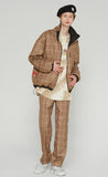 ベドインベド(BADINBAD) REVERSIBLE CHECK JACKET_BLACK