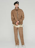 ベドインベド(BADINBAD) REVERSIBLE CHECK JACKET_BLACK