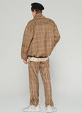 ベドインベド(BADINBAD) REVERSIBLE CHECK JACKET_BLACK