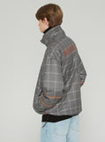 ベドインベド(BADINBAD) REVERSIBLE CHECK JACKET_ORANGE