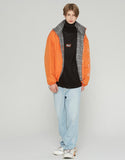 ベドインベド(BADINBAD) REVERSIBLE CHECK JACKET_ORANGE