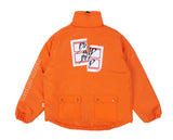 ベドインベド(BADINBAD) REVERSIBLE CHECK JACKET_ORANGE
