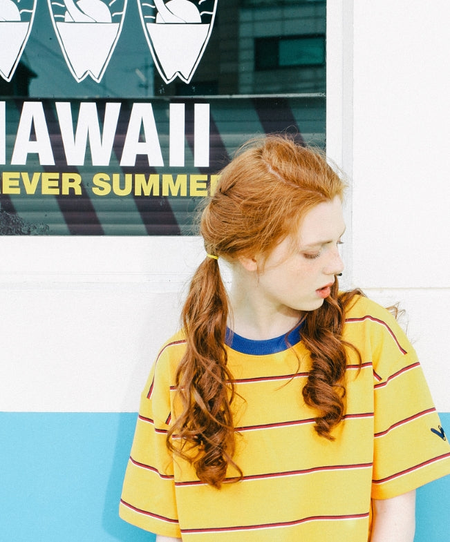 ダブルユーブイプロジェクト(WV PROJECT) DOUBLETHIN 1/2 SLEEVE (YELLOW) JJST7094