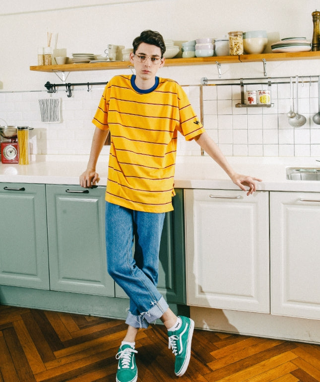 ダブルユーブイプロジェクト(WV PROJECT) DOUBLETHIN 1/2 SLEEVE (YELLOW) JJST7094