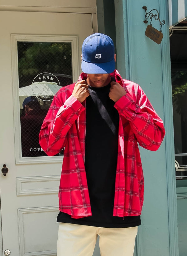 パーステップ(PERSTEP)  Mighty loose fit Check shirt KHLS4083