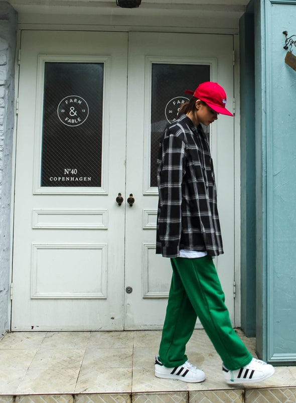 パーステップ(PERSTEP)  Mighty loose fit Check shirt KHLS4083