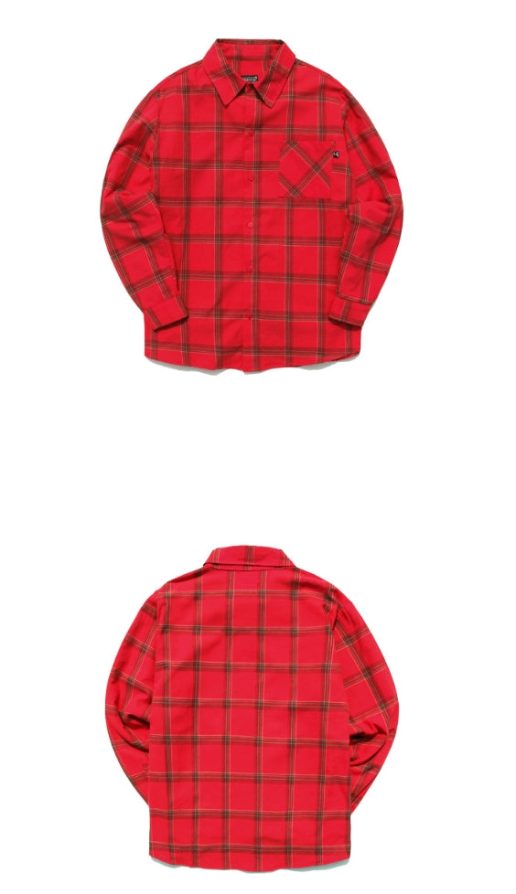 パーステップ(PERSTEP)  Mighty loose fit Check shirt KHLS4083