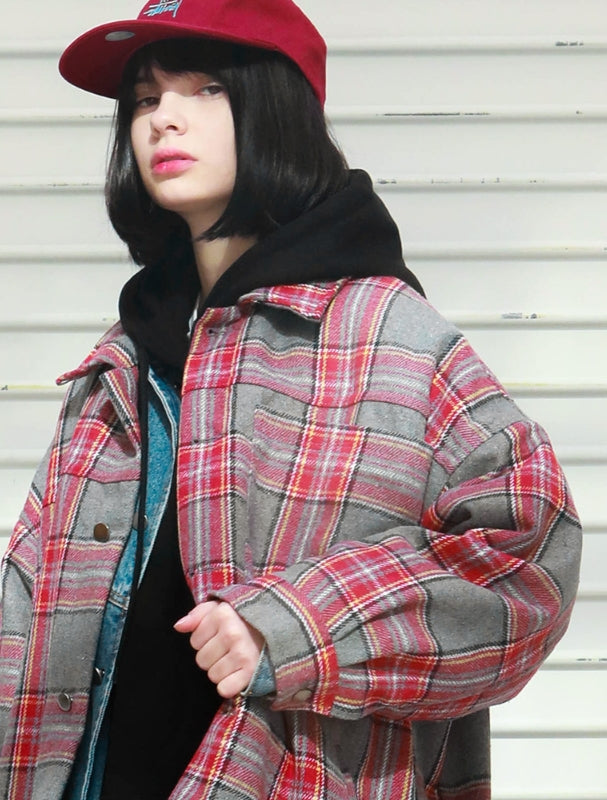 パーステップ(PERSTEP) GT Check Over fit Jacket 2color SMOT4210