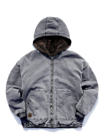 パーステップ(PERSTEP) Pigment Hoodie Zip-up Jumper 4color SMOT4282