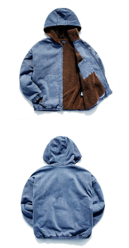 パーステップ(PERSTEP) Pigment Hoodie Zip-up Jumper 4color SMOT4282