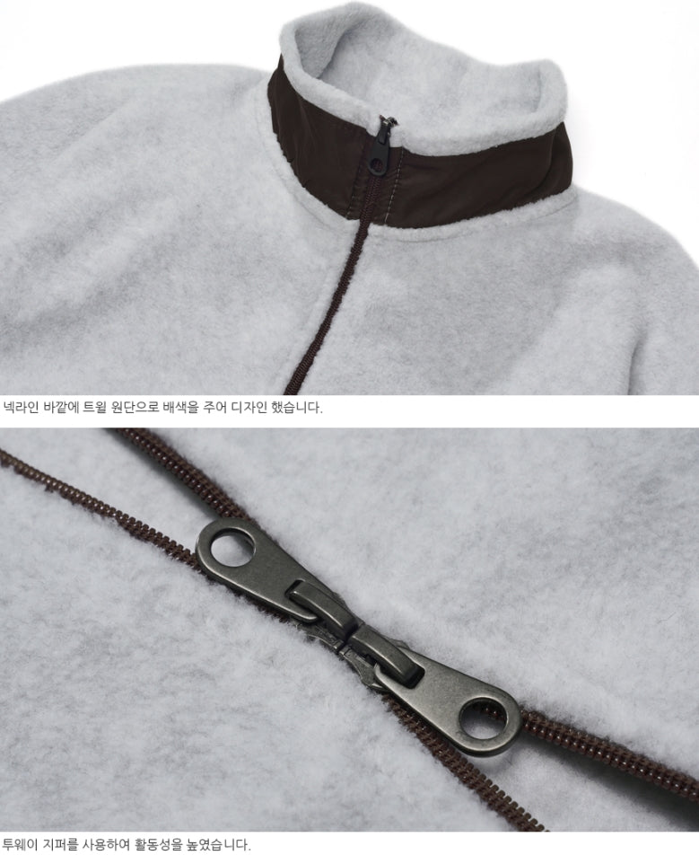 ダブルユーブイプロジェクト(WV PROJECT) Alvin Fleece Zipup GRAY SYOT7342