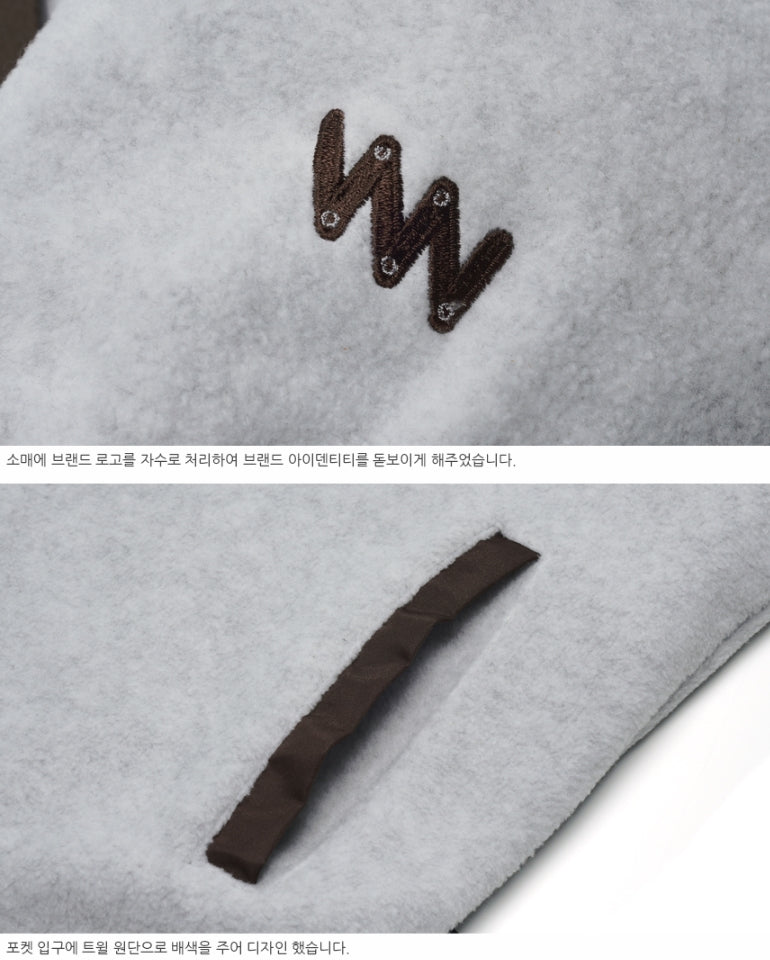 ダブルユーブイプロジェクト(WV PROJECT) Alvin Fleece Zipup GRAY SYOT7342