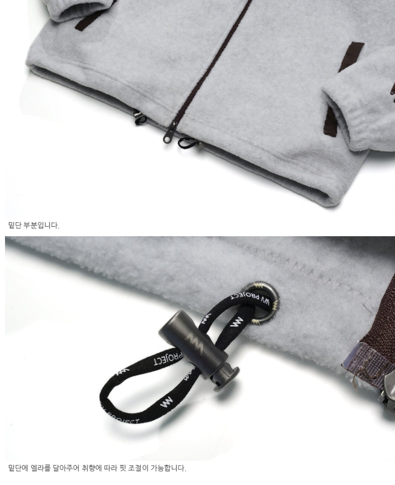 ダブルユーブイプロジェクト(WV PROJECT) Alvin Fleece Zipup GRAY SYOT7342