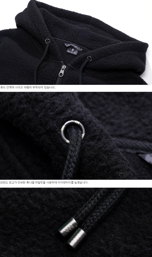 ダブルユーブイプロジェクト(WV PROJECT) Toycoco Boucle Anorak Black SYOT7329