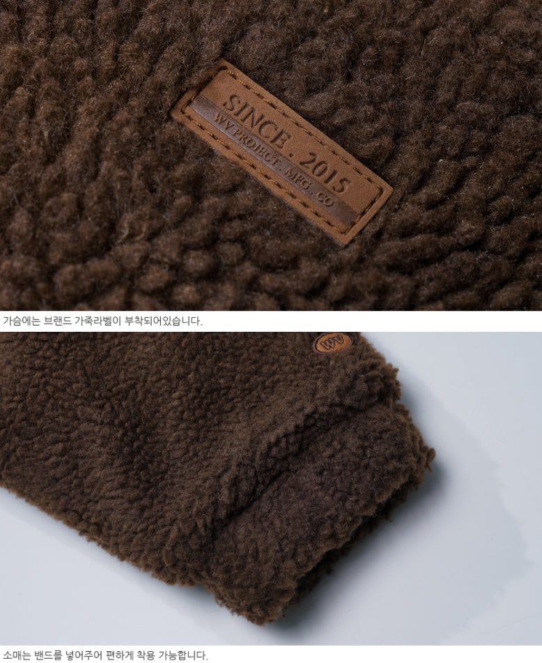 ダブルユーブイプロジェクト(WV PROJECT) MUFFIN WOOL JACKET BROWN MJJK7341