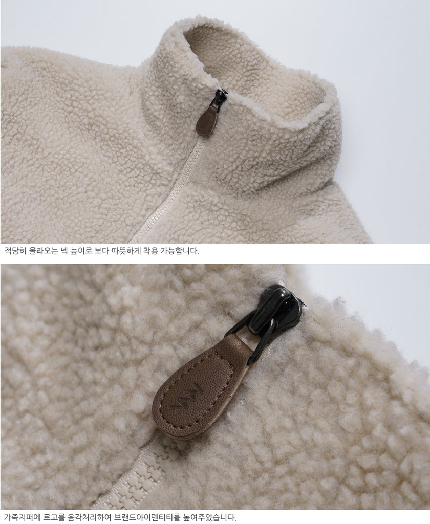 ダブルユーブイプロジェクト(WV PROJECT) MUFFIN WOOL JACKET BEIGE MJJK7341