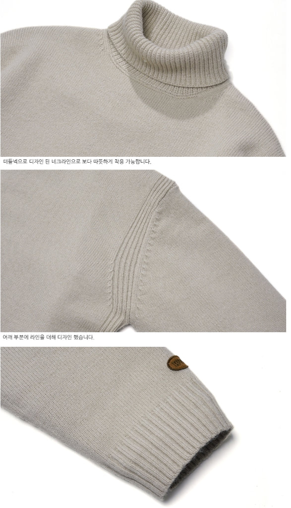 ダブルユーブイプロジェクト(WV PROJECT) CATHIE TURTLENECK KNIT BEIGE JJKN7313