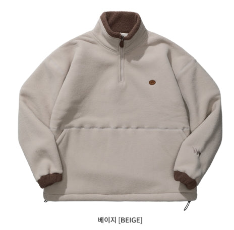ダブルユーブイプロジェクト(WV PROJECT) RYA FLEECE ANORAK BEIGE MJMT7339