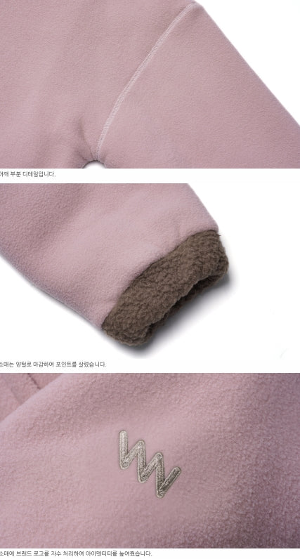 ダブルユーブイプロジェクト(WV PROJECT) RYA FLEECE ANORAK PINK MJMT7339