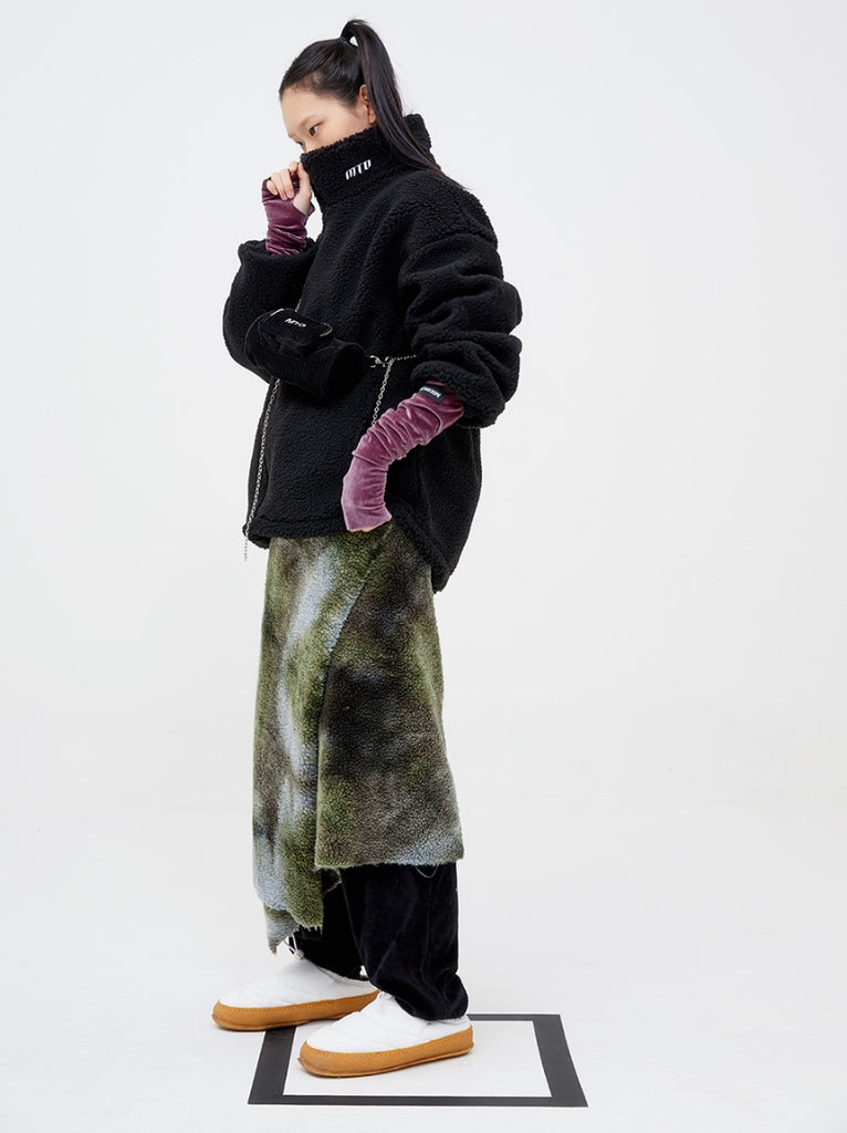 モアザンドープ (MORE THAN DOPE) Mono fluffy jacket (black)