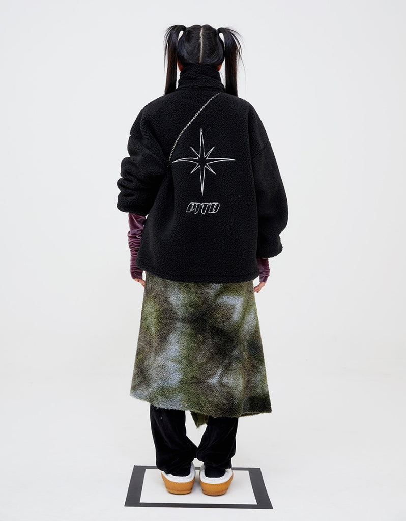 モアザンドープ (MORE THAN DOPE) Mono fluffy jacket (black)
