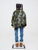 モアザンドープ (MORE THAN DOPE) Dyed fluffy jacket (khaki)