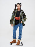 モアザンドープ (MORE THAN DOPE) Dyed fluffy jacket (khaki)