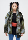 モアザンドープ (MORE THAN DOPE) Dyed fluffy jacket (khaki)