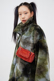 モアザンドープ (MORE THAN DOPE) Dyed fluffy jacket (khaki)