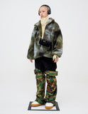モアザンドープ (MORE THAN DOPE) Dyed fluffy jacket (khaki)