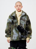 モアザンドープ (MORE THAN DOPE) Dyed fluffy jacket (khaki)