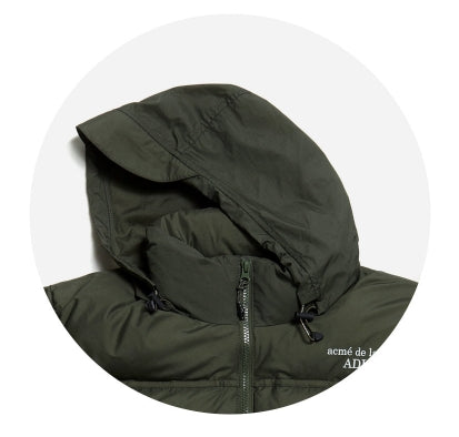 アクメドラビ(acme' de la vie) ADLV OVERSIZED SHORT PADDING KHAKI