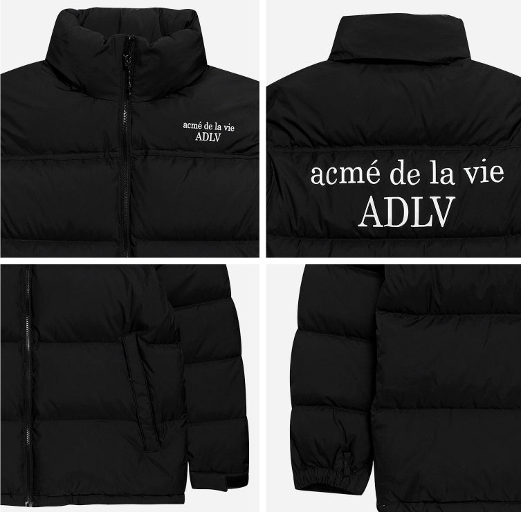 アクメドラビ(acme' de la vie) ADLV OVERSIZED SHORT PADDING BLACK
