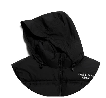 アクメドラビ(acme' de la vie) ADLV OVERSIZED SHORT PADDING BLACK